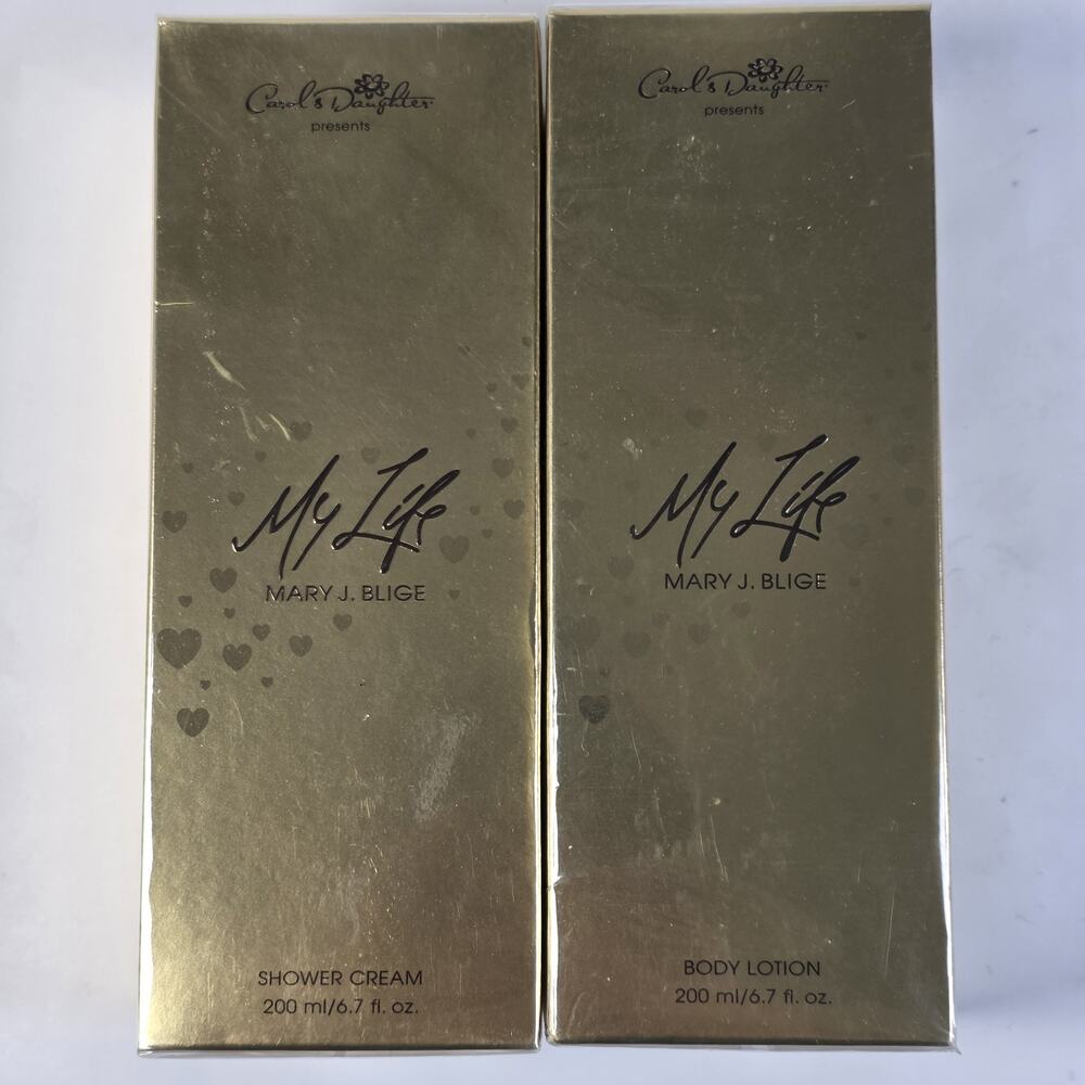 CAROL'S DAUGHTERS MY LIFE MARY J BLIGE Blossom Body Lotion Shower Gel Set 6.7 Oz